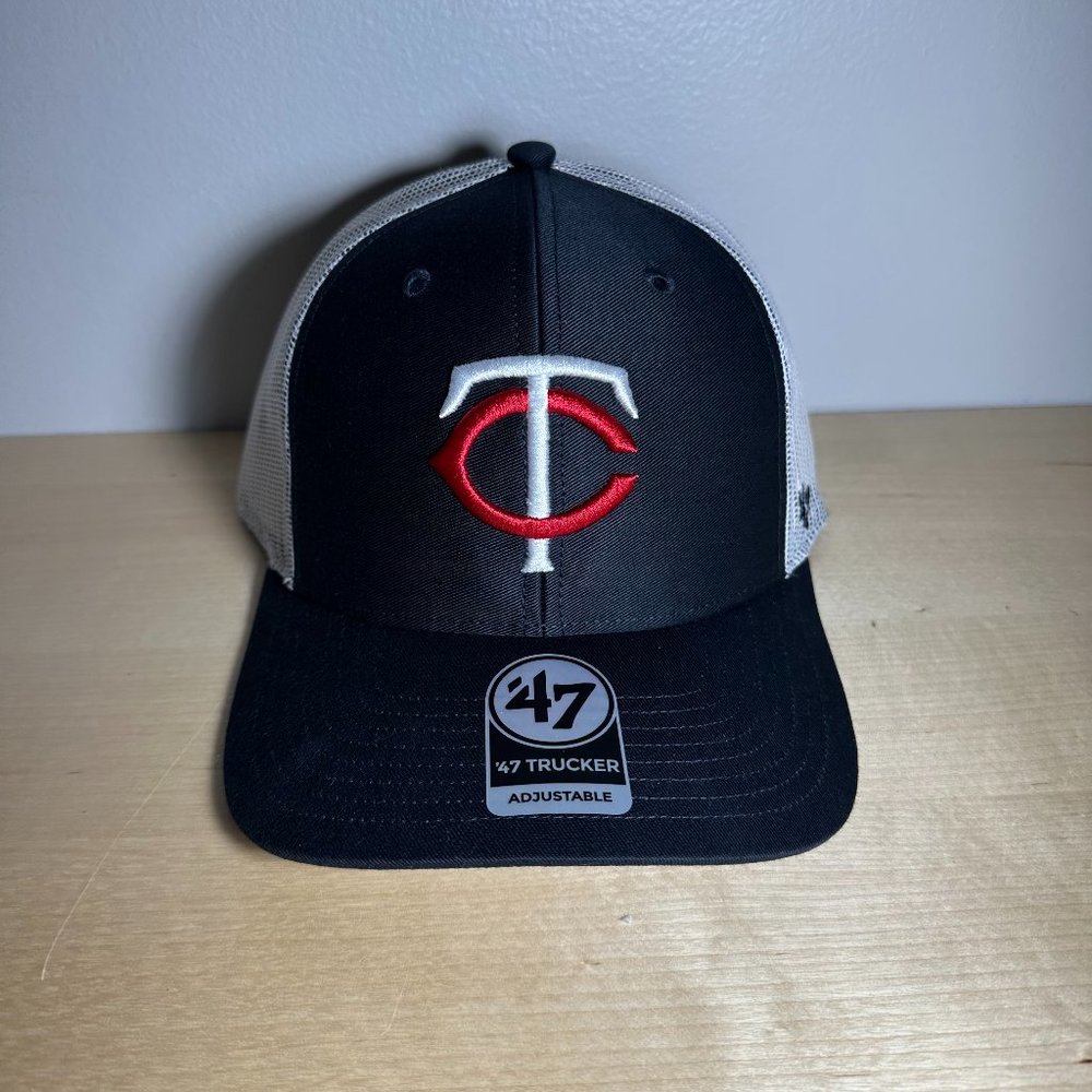 Minnesota Twins Hat Cap Trucker TC Snapback Mesh Navy White Adjustable MN